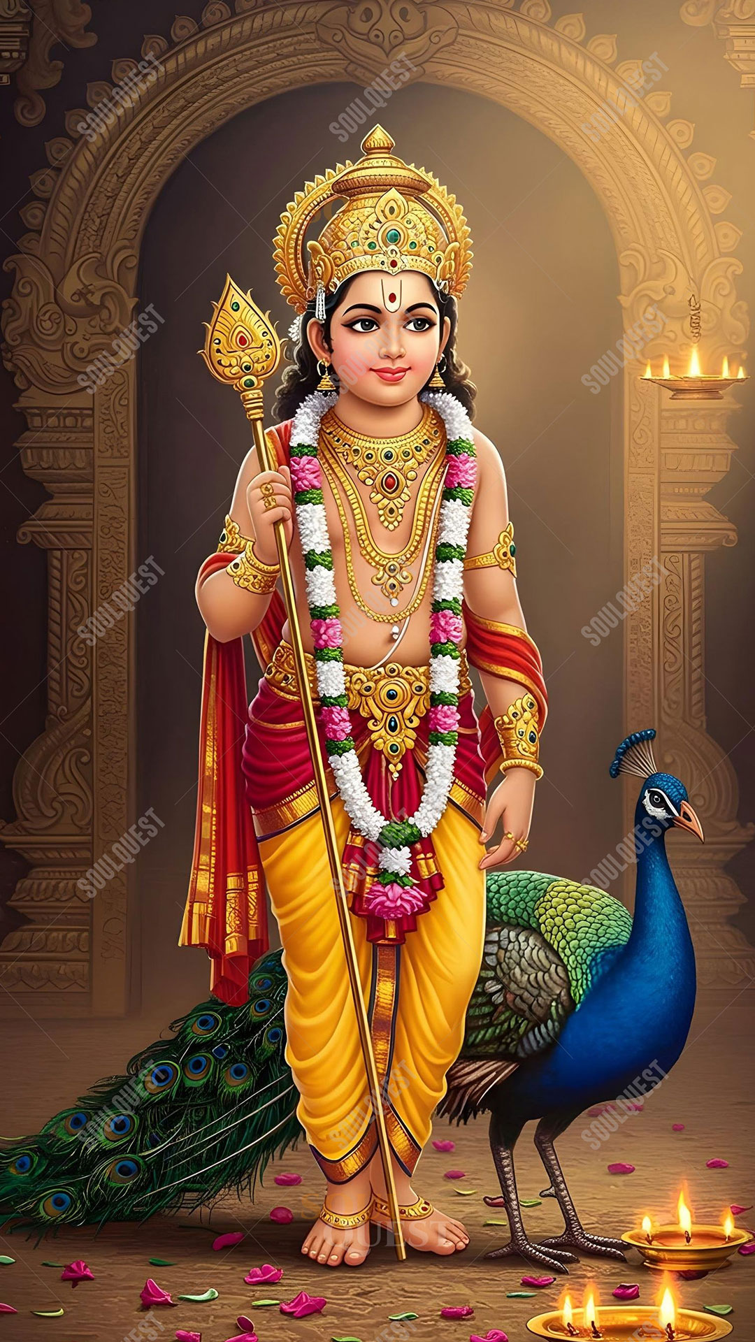 Divine Lord Subramanya Artwork – Spiritual Power