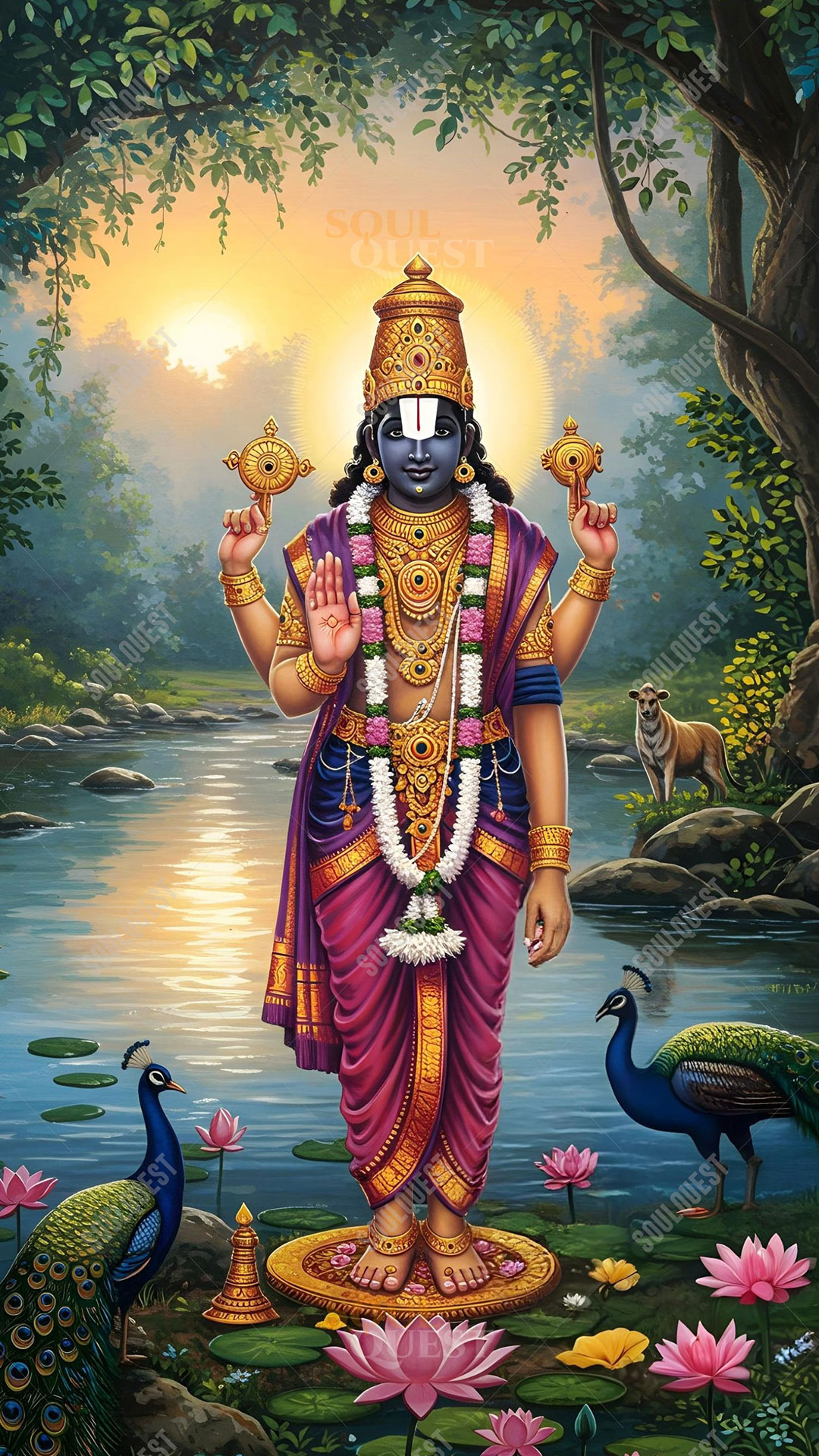 Divine Lord Venkateswara Artwork – Divine Protection