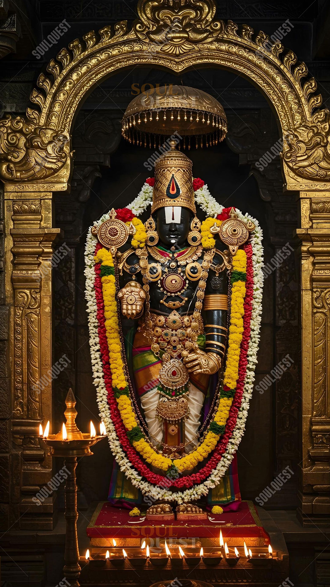 Divine Lord Venkateswara Artwork – Sacred Presence
